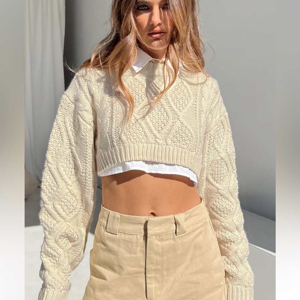 Cropped sweater